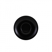 Porcelain Matt Black Saucer 16cm/ 6.25inch