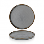 Dudson Harvest Grey  Walled Plate 10 2/8inch
