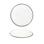 Modest Black Coupe Plate 28.5cm / 11.25inch