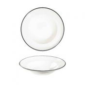 Modest Black Pasta Plate 25cm / 9.75inch 420ml / 17.75oz