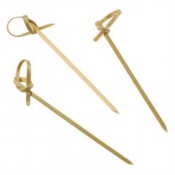 Bamboo Skewer Knot Looped 3.5inch/90mm x250
