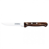 Tramontina Polywood Steak Knife Smooth Blade Black 5inch x12