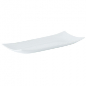Porcelite Curved Edge Rectangular Buffet Tray 30x13cm/12inchx5.25inch