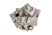 Greaseproof Paper White Newspaper Print 25 x 20cm x1000