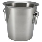 Stainless Steel Wine Bucket With Ring Handles