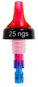25ml Red Quick Shot 3 Ball Pourer NGS (Pack of 12)