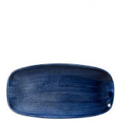 Churchill Stonecast Patina Cobalt Blue Chefs Oblong Plate 13 7/8X7 3/8inch