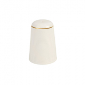 Line Gold Band Salt Pot