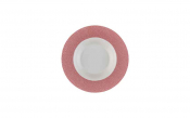 Purity Pearls Pink Rimmed Bowl 24cm [9.4inch]