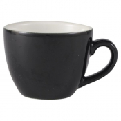 Porcelain Black Bowl Shaped Cup 9cl/ 3oz