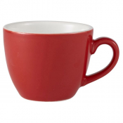 Porcelain Red Bowl Shaped Cup 9cl/ 3oz
