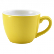 Porcelain Yellow Bowl Shaped Cup 9cl/ 3oz