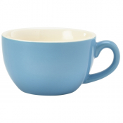 Porcelain Blue Bowl Shaped Cup 17.5cl/ 6oz
