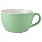 Porcelain Green Bowl Shaped Cup 17.5cl/ 6oz