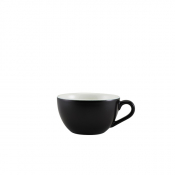 Porcelain Matt Black Bowl Shaped Cup 17.5cl/ 6oz