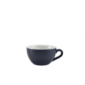 Porcelain Matt Blue Bowl Shaped Cup 17.5cl/ 6oz
