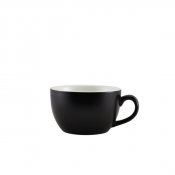 Porcelain Matt Black Bowl Shaped Cup 25cl/ 8.75oz