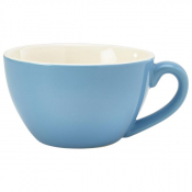 Porcelain Blue Bowl Shaped Cup 34cl/ 12oz