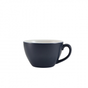 Porcelain Matt Blue Bowl Shaped Cup 34cl/ 12oz