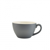 Porcelain Matt Grey Bowl Shaped Cup 34cl/ 12oz
