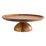 Acacia Wood Cake Stand 24cm / 9.4?, height 8cm / 3.2?