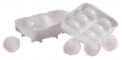 6 Cavity Silicone Ice Ball Mould Clear