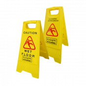 Wet Floor Sign Dual Warning