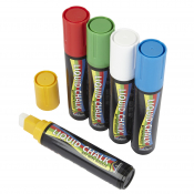 Chisel Tip Chalk Pen Colour 15mm (Pack 5)