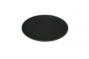 Non Slip Tray Round Plastic Black 11inch