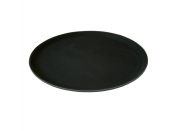 Non Slip Tray Round Plastic Black 14inch