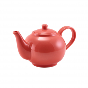 Porcelain Coral Teapot 45cl/ 15.75oz