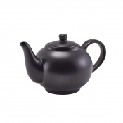 Porcelain Matt Black Teapot 45cl/ 15.75oz