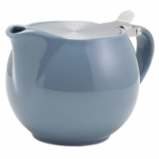 Porcelain Grey Teapot with St/ St Lid & Infuser 50cl/ 17.6oz