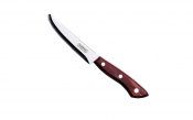 Jumbo Trigger Polywood Rounded Steak Knife Red