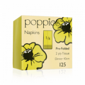 Napkin Yellow 40cm/2ply 8 Fold x2000