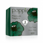 Napkin Forest Green 40cm/3ply 8 Fold x1000