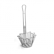 Taco Bowl Deep Basket Chrome Plated Steel 12.5x18x45.5cm