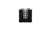 Square Tealight Holder Grey 6.2cm [2.4inch]