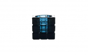 Square Tealight Holder Blue 6.2cm [2.4inch]