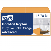 Tork Cocktail Napkin Orange 24cm 2ply x2400