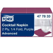 Tork Cocktail Napkin Purple 24cm 2ply x2400