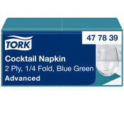 Tork Cocktail Napkin Blue Green 24cm 2ply x2400