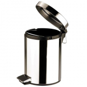 Pedal Bin Round Stainless Steel Mirror 12L