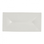 RO White Album Rectangular Tray w/ Indent 23.8 x 11.75 x 1.9cm (9 3/8 x 4 5/8 x 3/4inch)