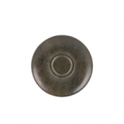 Ebony Double Well Saucer 16cm/6.25inch