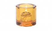 Round Votive Amber 7cm [3inch]