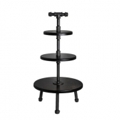 Creations Gun Metal 3-Tier Stand with Legs 35.6cm x 66cm (14 x 26inch)