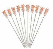 Pineapple Garnish Pick Copper Plated (Pack of 10)