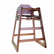 Highchair Walnut Finish Wood 50x50x73.5cm