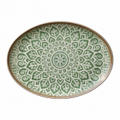 Soulmate Jade Oval Coupe Plate 32x23.5cm